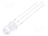 LED; red/blue; 5mm; 30°; Front: convex; 5VDC; No.of term: 3; -30÷85°C OPTOSUPPLY