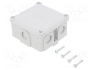 Enclosure: junction box; X: 91mm; Y: 91mm; Z: 51mm; duroplast; IP54 OBO BETTERMANN