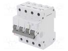 RCBO breaker; Inom: 25A; Ires: 30mA; Poles: 3+N; 230/400VAC; IP20 ETI POLAM