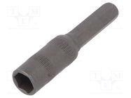 Screwdriver bit; 6-angles socket; Socket: HEX 4,5mm WIHA