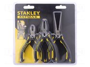 Kit: pliers; blister; side,cutting,flat,universal; FATMAX®; 3pcs. STANLEY