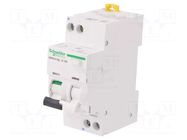 RCBO breaker; Inom: 16A; Ires: 30mA; Max surge current: 250A; IP20 SCHNEIDER ELECTRIC