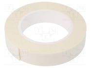 Tape: fixing; W: 25mm; L: 5.5m; Thk: 1mm; two-sided adhesive; white 