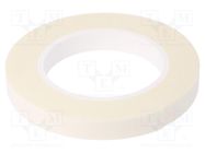 Tape: fixing; W: 15mm; L: 5.5m; Thk: 1mm; two-sided adhesive; white 