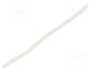 Insulating tube; silicone; natural; Øint: 2mm; Wall thick: 0.4mm SYNFLEX