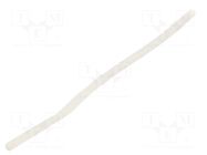 Insulating tube; silicone; natural; Øint: 2mm; Wall thick: 0.4mm SYNFLEX