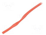 Insulating tube; silicone; red; Øint: 2.5mm; Wall thick: 0.4mm SYNFLEX