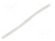 Insulating tube; silicone; natural; Øint: 2.5mm; Wall thick: 0.4mm SYNFLEX