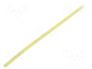 Insulating tube; silicone; yellow; Øint: 1.5mm; Wall thick: 0.4mm SYNFLEX