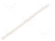 Insulating tube; silicone; white; Øint: 1.5mm; Wall thick: 0.4mm SYNFLEX