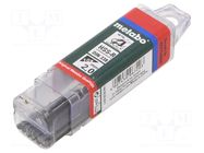 Drill bit; for metal; Ø: 2mm; L: 49mm; Working part len: 24mm METABO