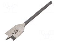 Drill bit; for wood; Ø: 25mm; L: 160mm; Holder: E6,3mm; 1/4" METABO
