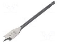 Drill bit; for wood; Ø: 18mm; L: 160mm; Holder: E6,3mm; 1/4" METABO