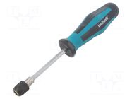 Screwdriver handle; HEX 1/4"; Holder: C6,3mm; 197mm WOLFCRAFT