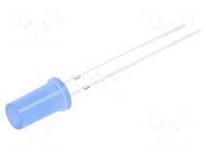 LED; blue; 5mm; 150÷220mcd; 180°; Front: flat; 2.8÷3.6VDC OPTOSUPPLY
