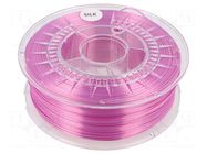 Filament: SILK; Ø: 1.75mm; bright pink; 225÷245°C; 1kg DEVIL DESIGN