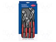 Kit: pliers; adjustable; 3pcs. KNIPEX