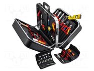 Kit: general purpose; for electricians; case; 63pcs. KNIPEX