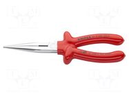 Pliers; cutting,insulated,half-rounded nose,universal; 200mm KNIPEX