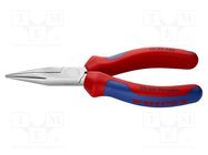 Pliers; flat,elongated; 140mm KNIPEX