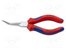 Pliers; curved,elongated; 160mm KNIPEX