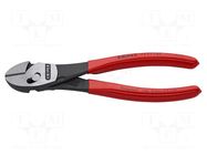 Pliers; side,cutting; handles with plastic grips; 180mm KNIPEX