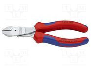 Pliers; side,cutting; high leverage; 160mm 