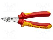 Pliers; side,cutting,insulated,precision; 125mm KNIPEX
