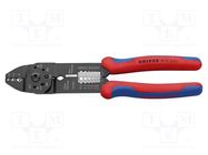 Tool: for crimping; non-insulated terminals; 0.5÷6mm2 KNIPEX