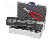Kit: for crimping push-on connectors, terminal crimping; case KNIPEX