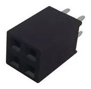 SOCKET, PCB, 0.1", 2+2WAY