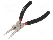 Pliers; for circlip; internal; Pliers len: 150mm; straight YATO