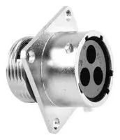 INDUSTRIAL CIR CONN, RCPT, 3POS, CRIMP