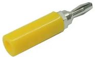 BANANA PLUG, SCREW, YELLOW