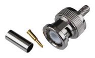 RF/COAXIAL, BNC PLUG, STRAIGHT, CRIMP