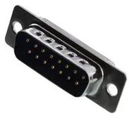 D SUB CONNECTOR, STANDARD, 15 POSITION, PLUG