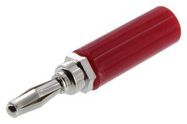 BANANA PLUG, SOLDER, RED