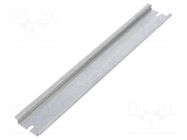 DIN rail; steel; zinc; L: 225mm; W: 35mm; TS35; MNX FIBOX