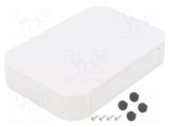 Enclosure: with panel; PF; X: 175mm; Y: 120mm; Z: 35mm; ABS; white TAKACHI