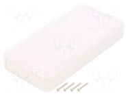 Enclosure: multipurpose; X: 80mm; Y: 165mm; Z: 27mm; LC; ABS; white TAKACHI