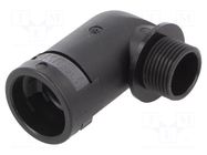 90° angled connector; Thread: PG,outside; polyamide 6; IP54,IP66 PMA