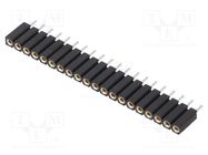 Socket; pin strips; female; PIN: 20; straight; 2.54mm; THT; 1x20 FISCHER ELEKTRONIK