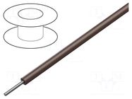 Wire; ThermoThin; stranded; Cu; 30AWG; PFA; brown; 600V; 30.5m; 100ft ALPHA WIRE