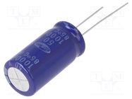 Capacitor: electrolytic; THT; 1mF; 50VDC; Ø12.5x25mm; ±20%; 2000h SAMWHA