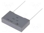 Capacitor: polypropylene; R75; 0.33uF; 250VDC; 160VAC; 26.5x15x6mm KEMET