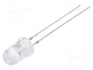 LED; UV; 30°; 20mA; 400÷410nm; 3÷5VDC; THT; blinking; 1.8Hz OPTOSUPPLY
