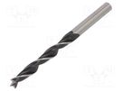 Drill bit; for wood; Ø: 8mm; L: 117mm; Working part len: 75mm METABO