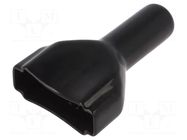 Plug cover; female; PIN: 12; black; DT DEUTSCH