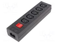 Connector: AC supply; splitter; 10A; 250VAC; C13 (F),C14 (E) SCHURTER
