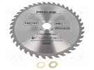 Circular saw; Ø: 250mm; Øhole: 30mm; Teeth: 40; cemented carbide PROLINE